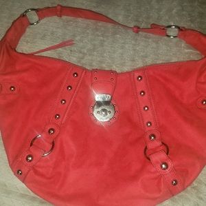 Guess Red Suede Purse